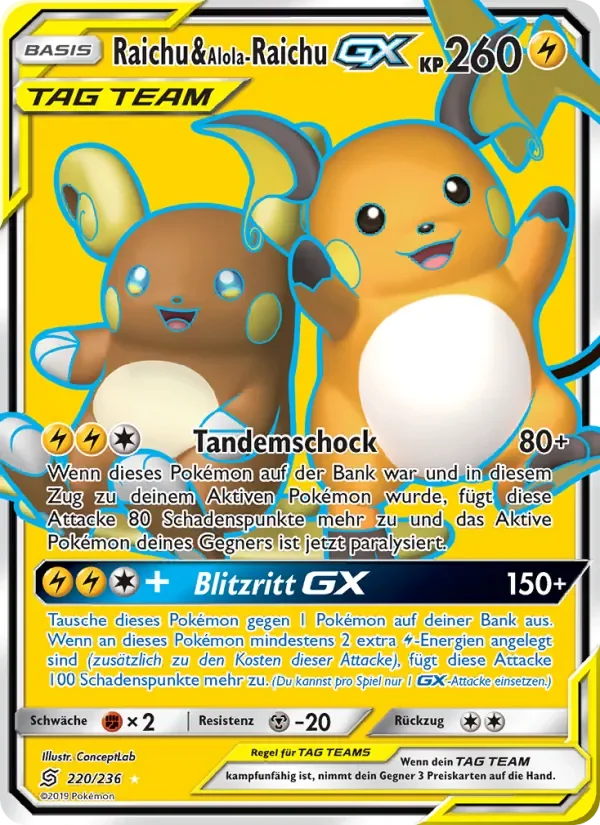 Raichu & Alola-Raichu GX