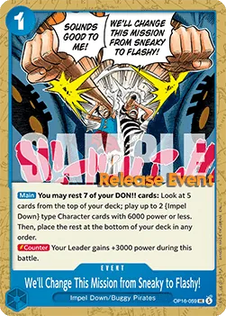 We'll Change This Mission from Sneaky to Flashy!