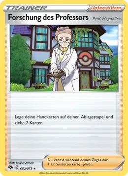 Forschung des Professors