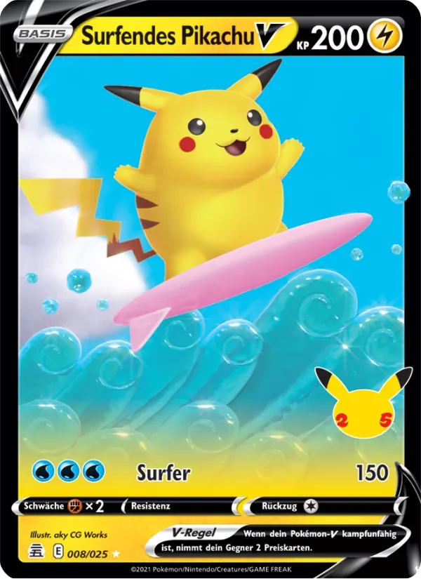 Surfendes Pikachu V