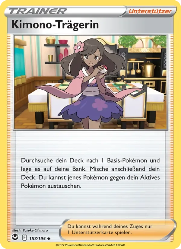 Kimono-Trägerin