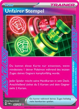 Unfairer Stempel