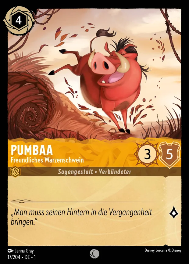 Pumbaa - Freundliches Warzenschwein