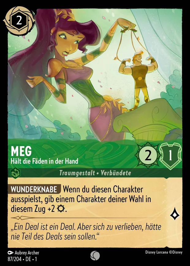 Meg - Hält die Fäden in der Hand