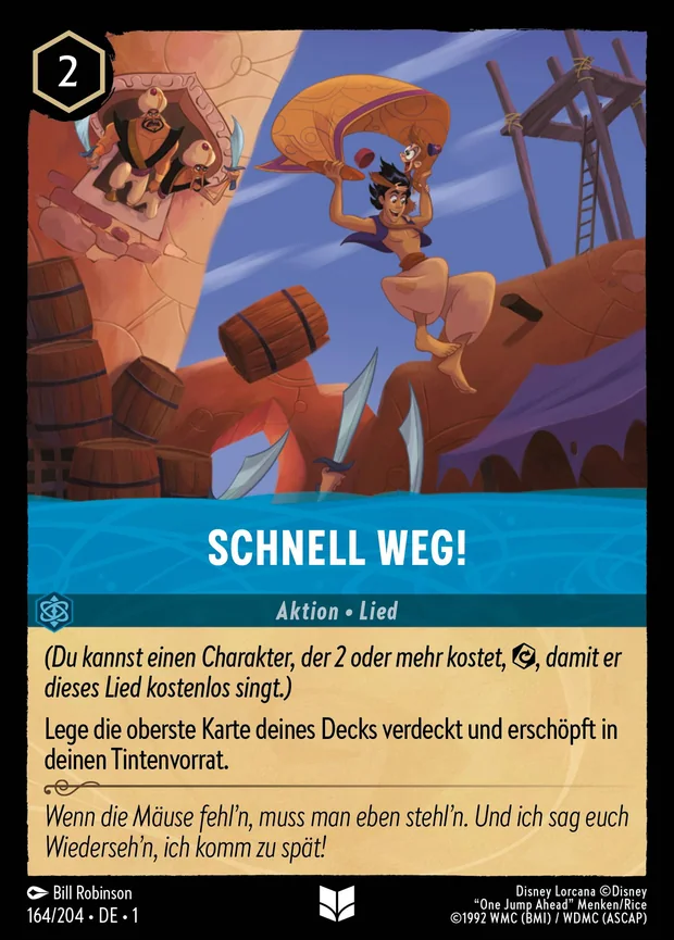Schnell weg!