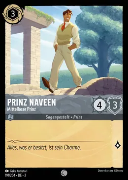 Prinz Naveen - Mittelloser Prinz