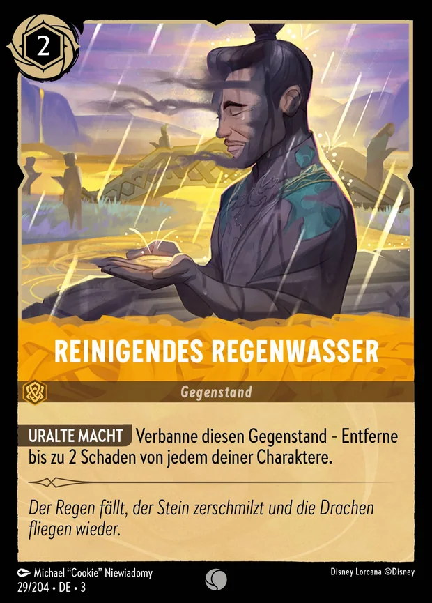 Reinigendes Regenwasser