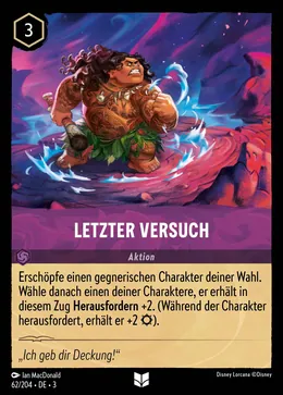 Letzter Versuch