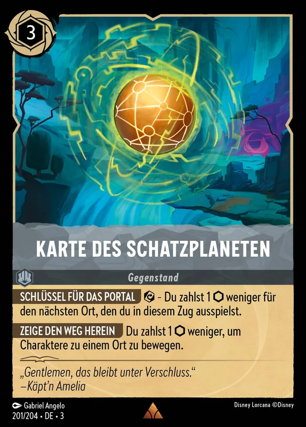 Karte des Schatzplaneten