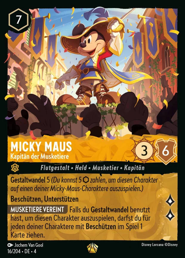 Micky Maus - Kapitän der Musketiere