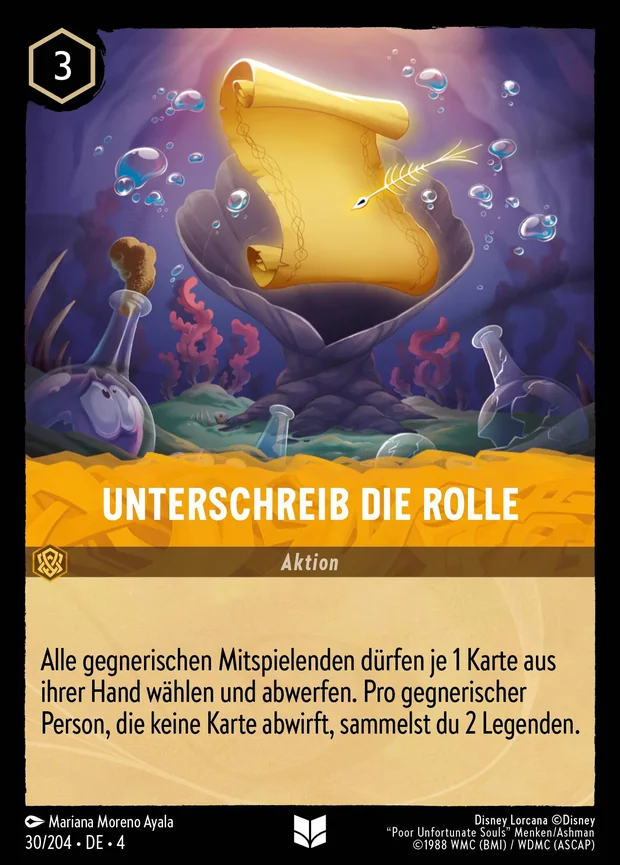 Unterschreib die Rolle