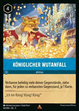 Königlicher Wutanfall