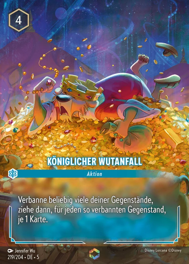 Königlicher Wutanfall