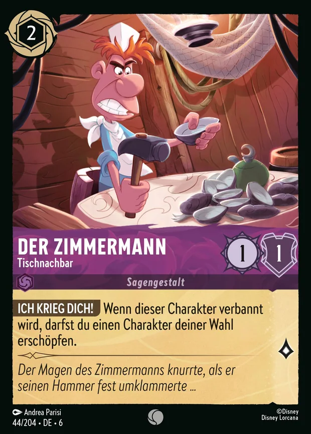 Der Zimmermann - Tischnachbar