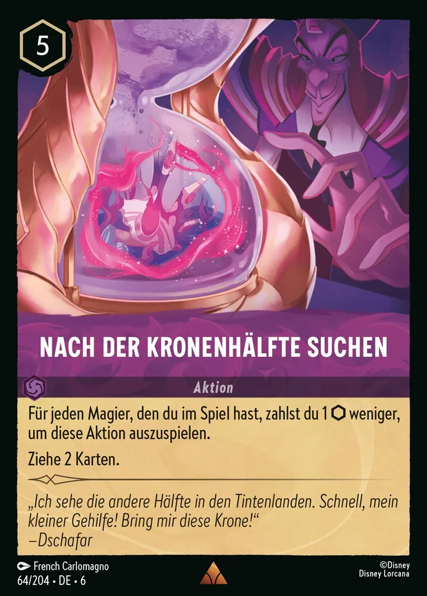 Nach der Kronenhälfte suchen