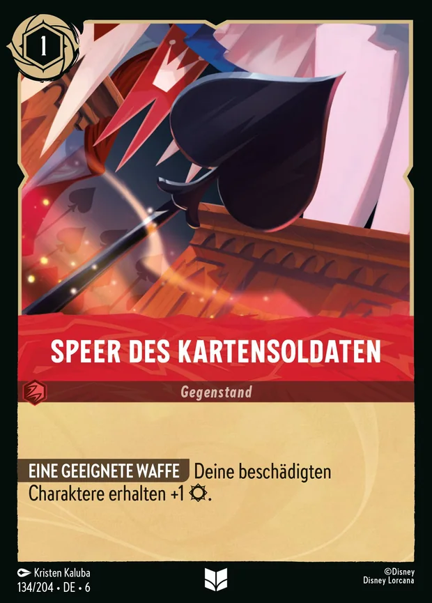Speer des Kartensoldaten