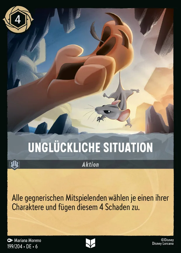 Unglückliche Situation