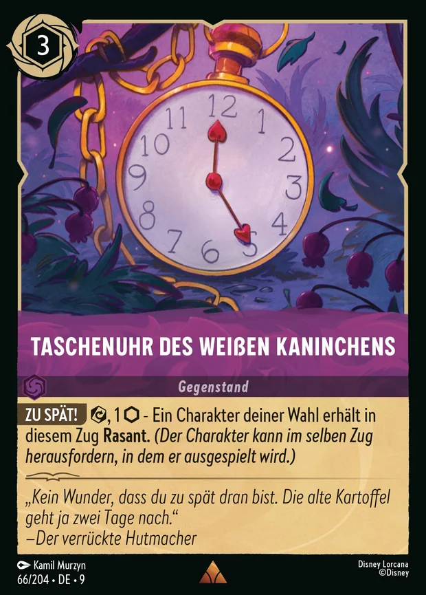 Taschenuhr des weißen Kaninchens