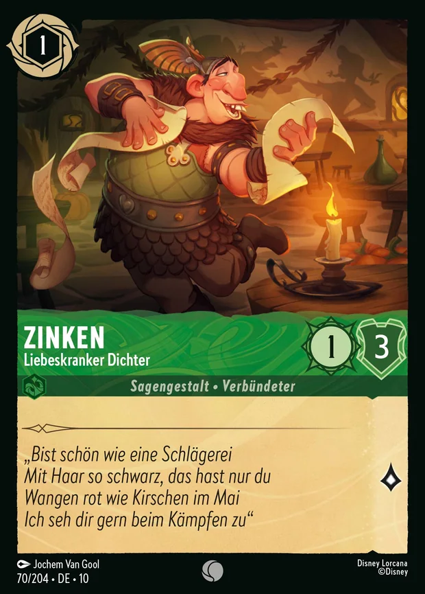 Zinken - Liebeskranker Dichter