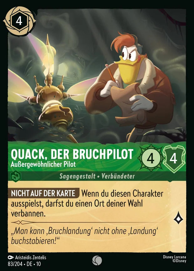 Quack, der Bruchpilot - Außergewöhnlicher Pilot