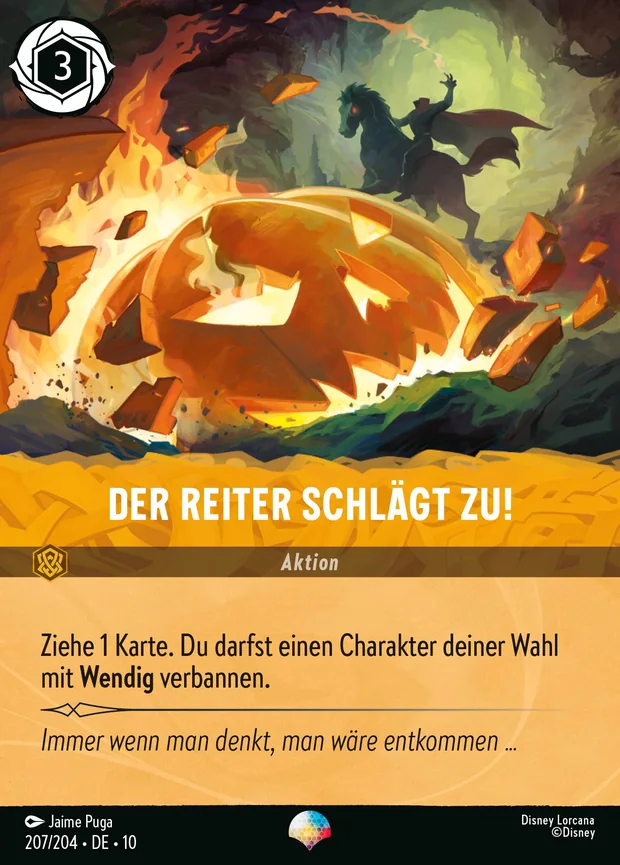 Der Reiter schlägt zu!
