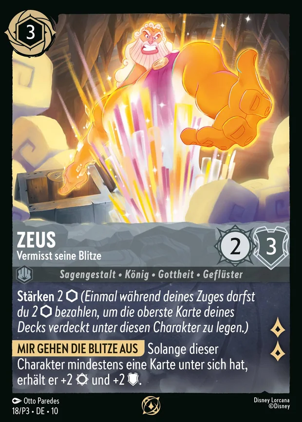 Zeus - Vermisst seine Blitze
