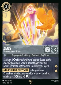 Zeus - Vermisst seine Blitze