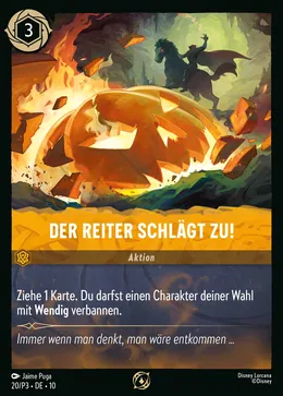 Der Reiter schlägt zu!