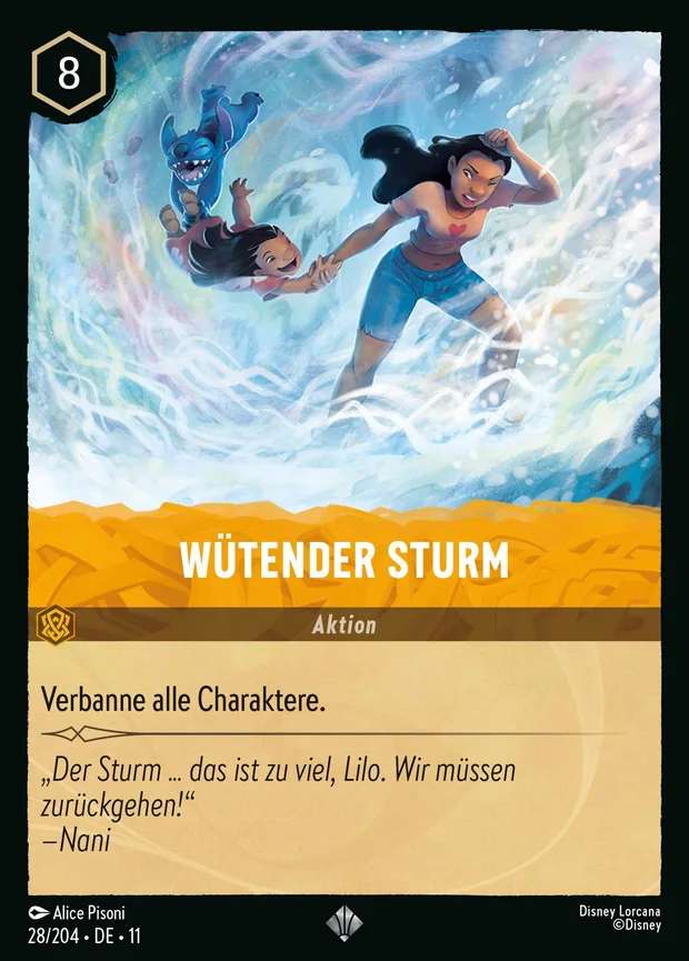Wütender Sturm
