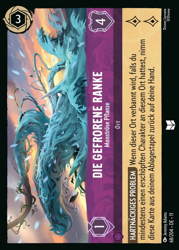 Die gefrorene Ranke - Monströse Pflanze