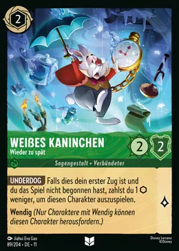Weißes Kaninchen - Wieder zu spät