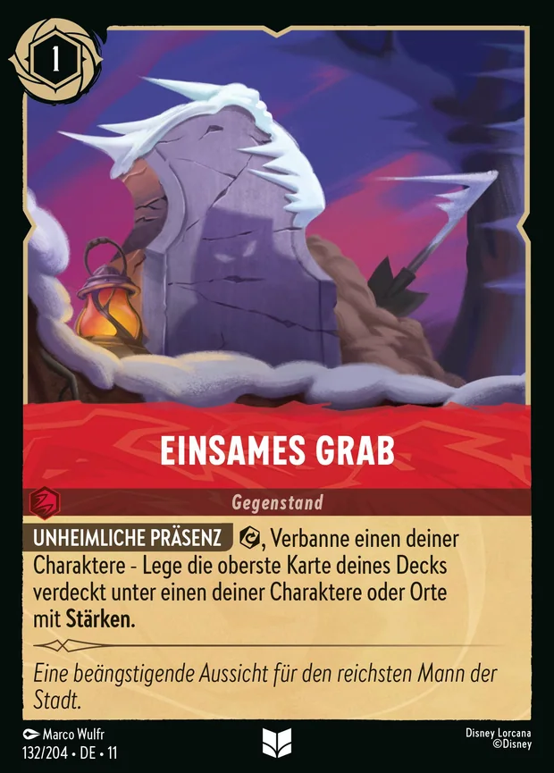 Einsames Grab