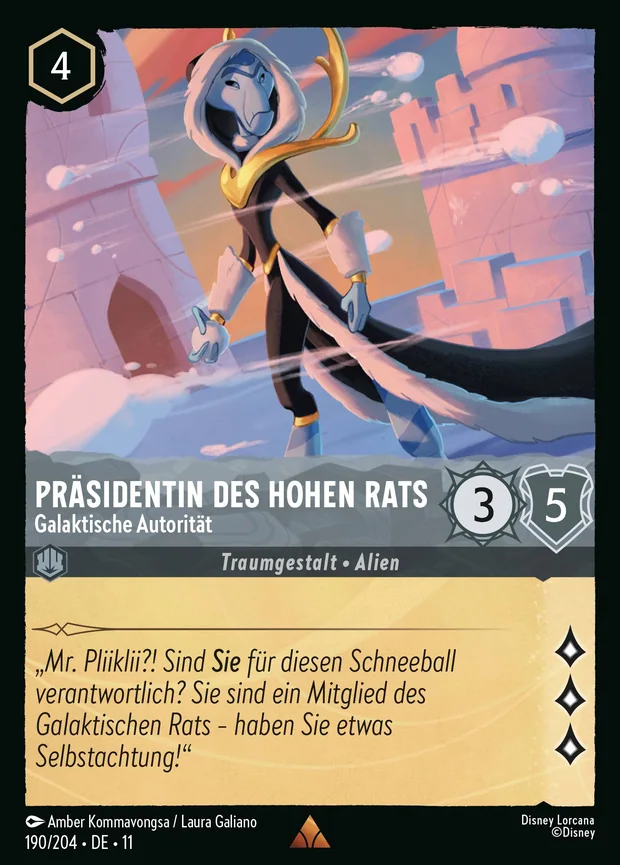 Präsidentin des Hohen Rats - Galaktische Autorität