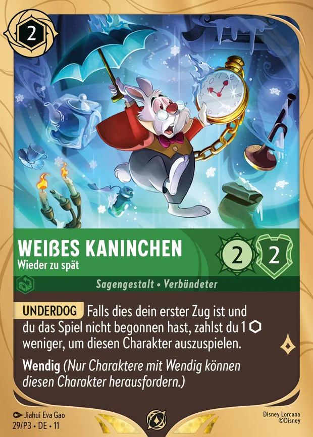 Weißes Kaninchen - Wieder zu spät