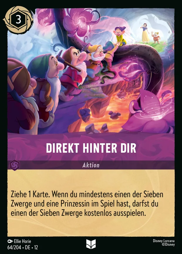 Direkt hinter dir