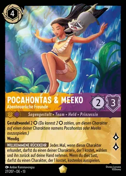 Pocahontas & Meeko - Abenteuerliche Freunde