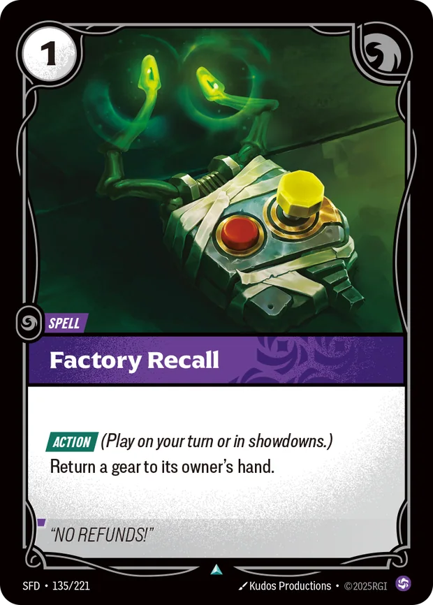 Factory Recall