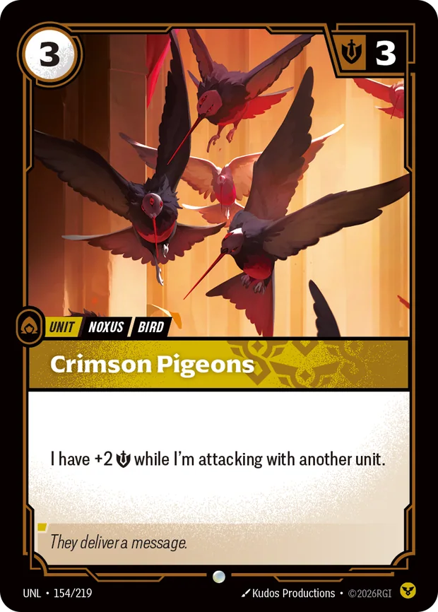 Crimson Pigeons